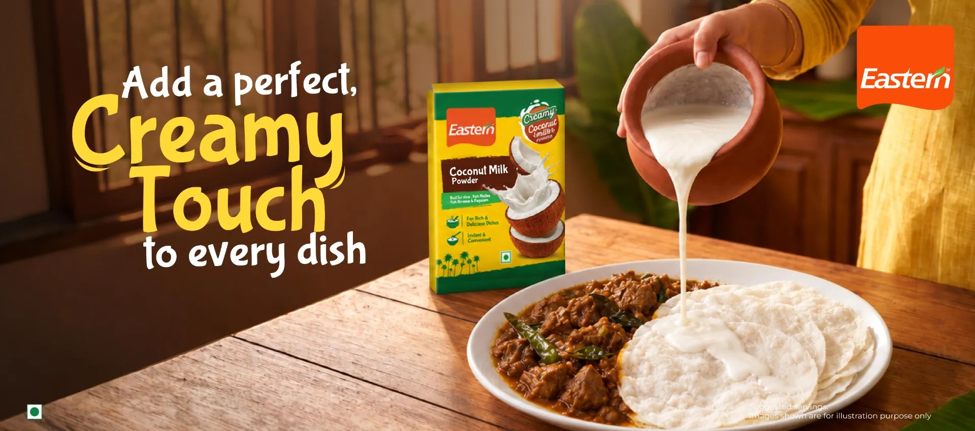 Add a perfect, Creamy Touch to every dish — Eastern Coconut Milk Powder