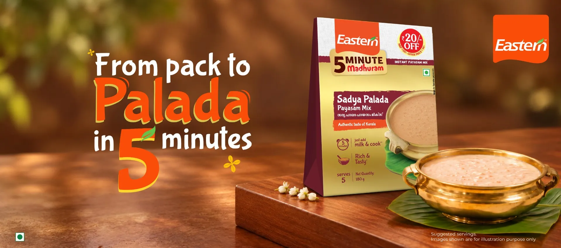 From pack to Palada in 5 minutes — Eastern 5 Minute Madhuram Sadya Palada Payasam Mix